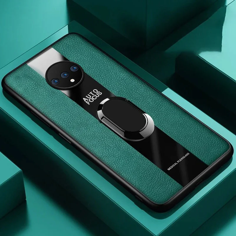 Plexiglass Luxury Leather Ring Case - OnePlus - Image 38