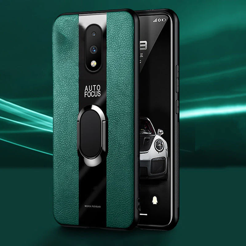 Plexiglass Luxury Leather Ring Case - OnePlus - Image 65