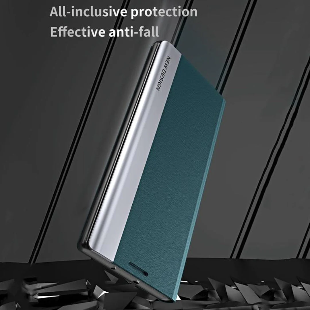 Galaxy Note 20 PU Leather Side Window Flip Case - Image 3
