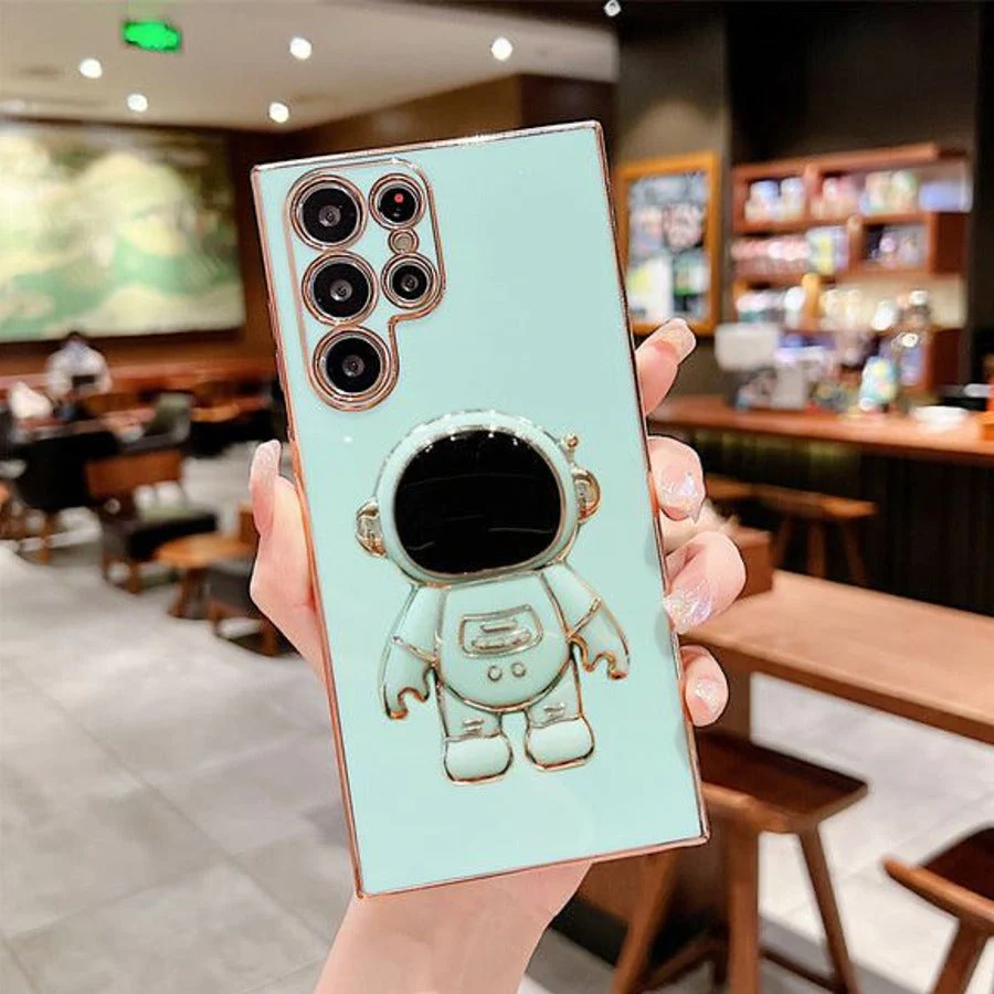 Galaxy S22 Plus Luxurious Astronaut Bracket Case - Image 6