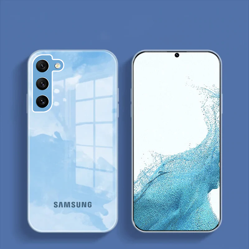 Galaxy S22 Series Colorful Wave Glass Phone Case - Image 3