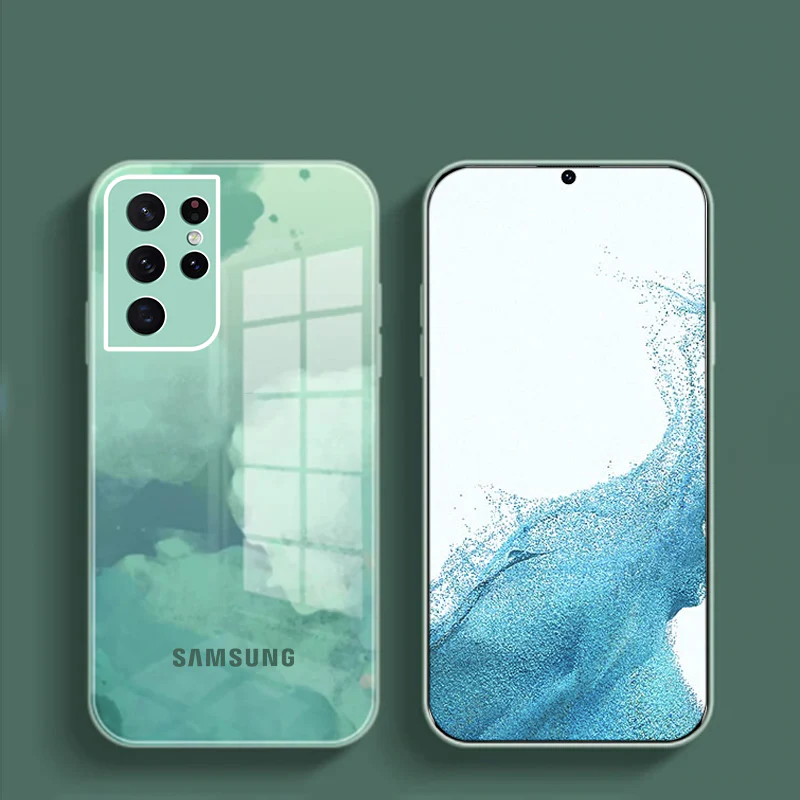 Galaxy S22 Series Colorful Wave Glass Phone Case - Image 7