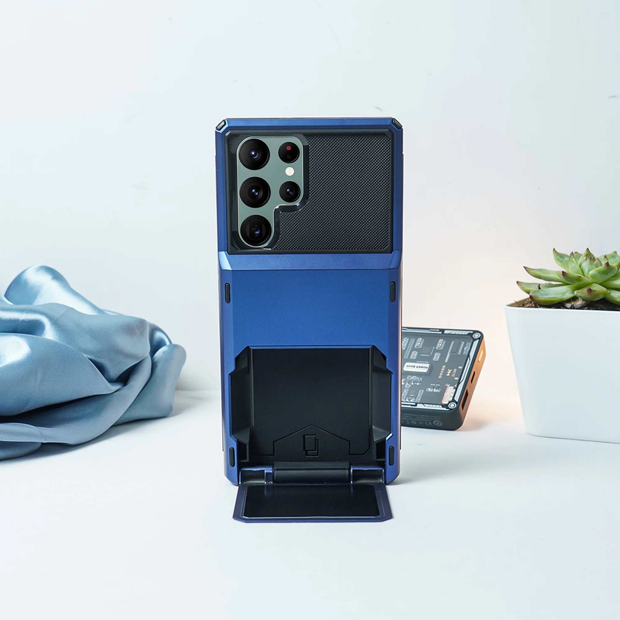 Galaxy S22 Series Hidden Card Holder Hybrid Case - Image 5