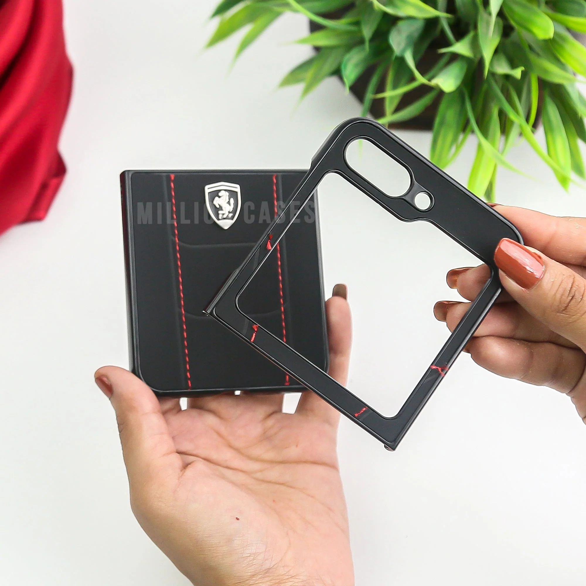 Galaxy Z Flip5 Limited Edition Ferrari Case - Image 6