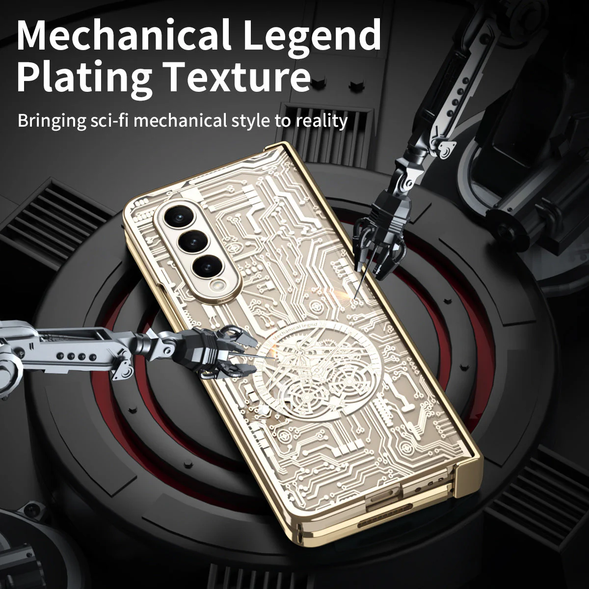 Galaxy Z Fold5 Mechanical Integrated Electroplating Case - Image 3