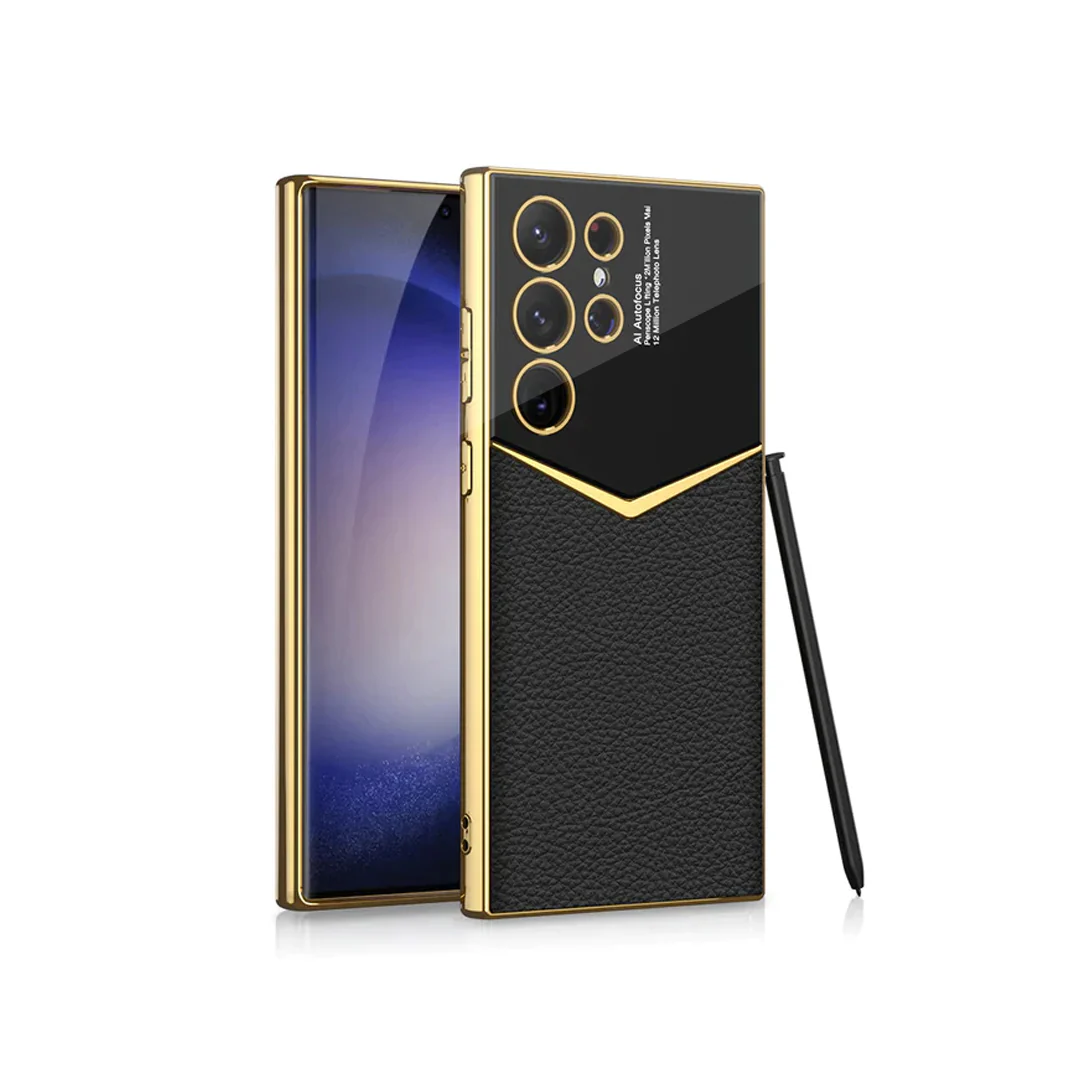 Gold Plated Leather Protective Case - Samsung - Image 15