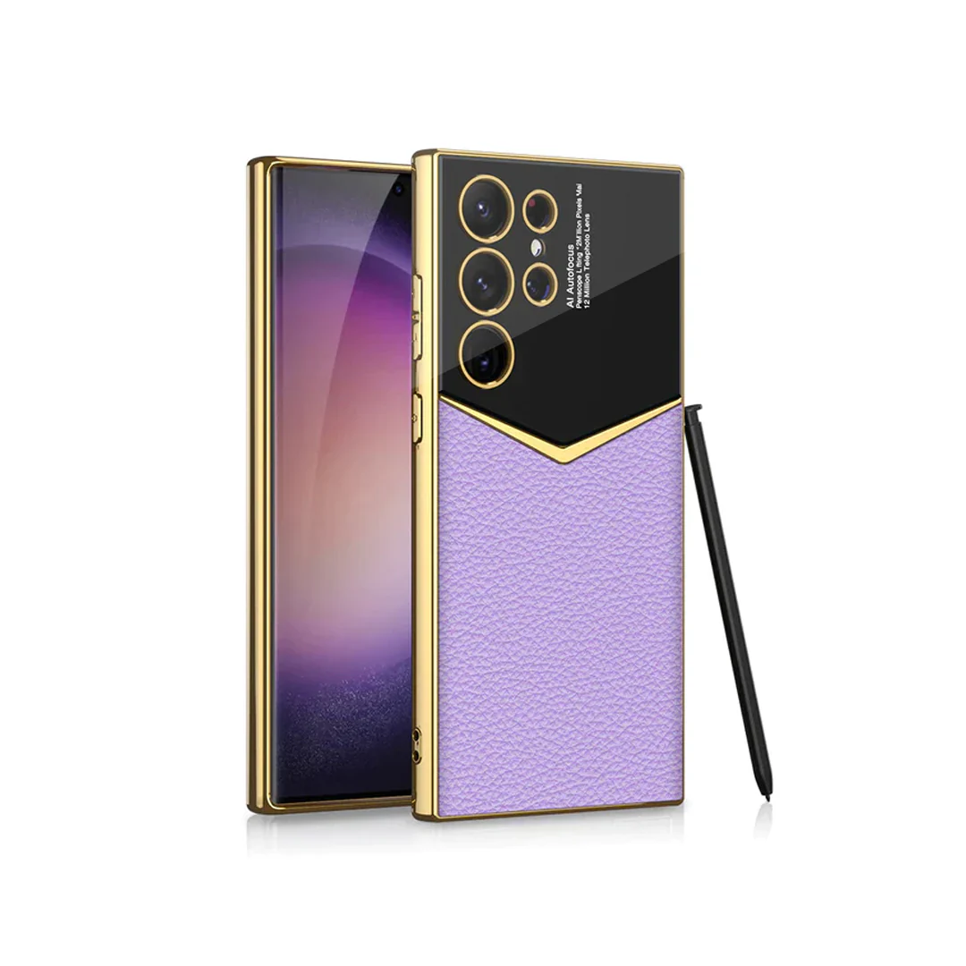Gold Plated Leather Protective Case - Samsung - Image 16