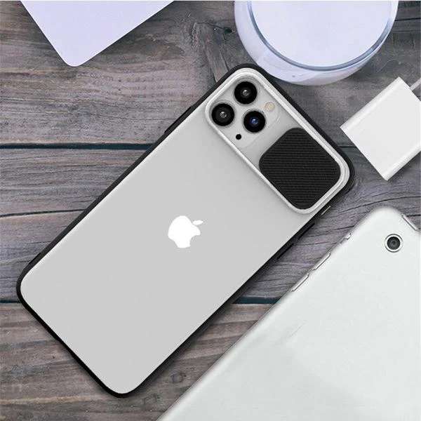 iPhone 12 Pro Max Camera Lens Slide Protection Matte Case - Image 3