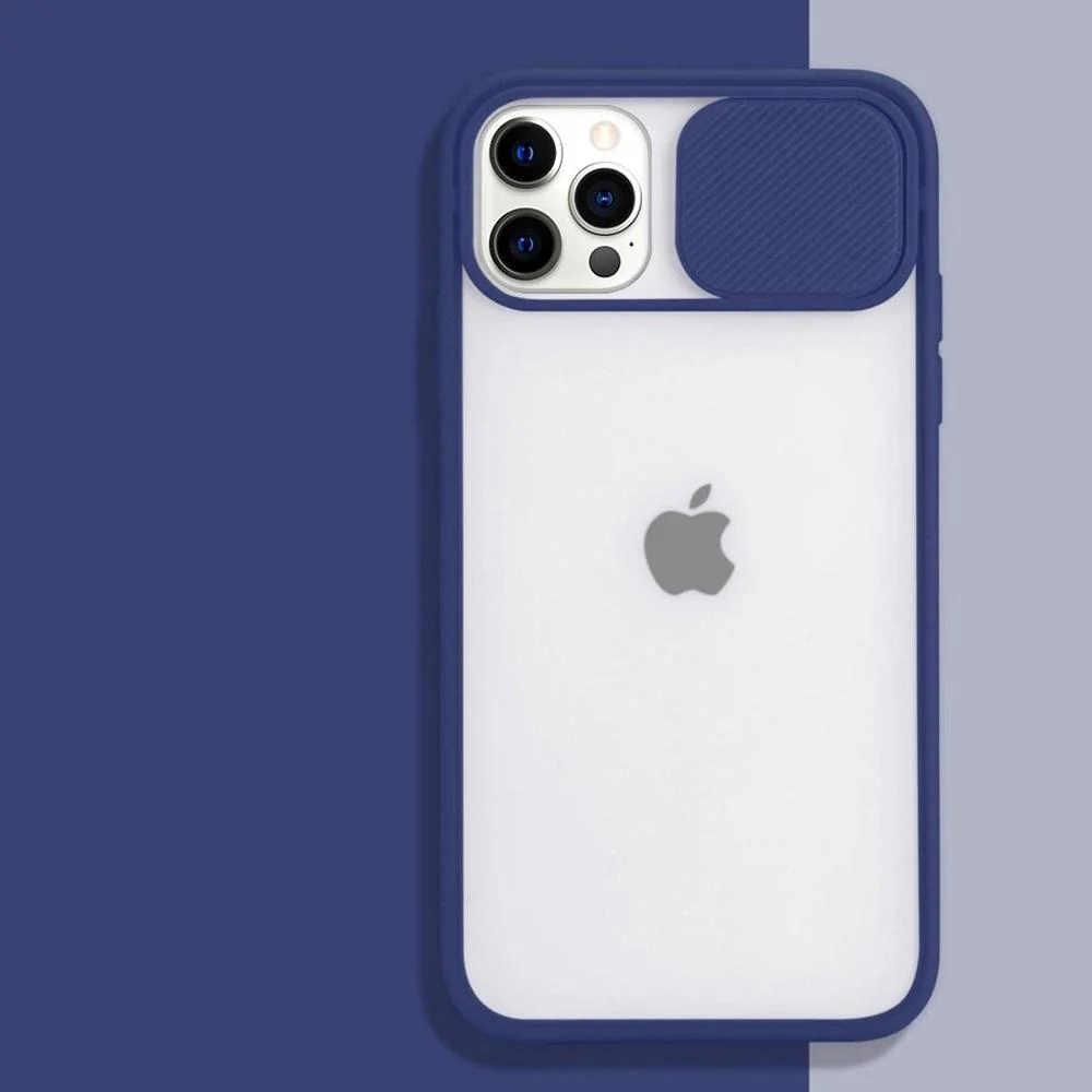 iPhone 12 Pro Max Camera Lens Slide Protection Matte Case - Image 5