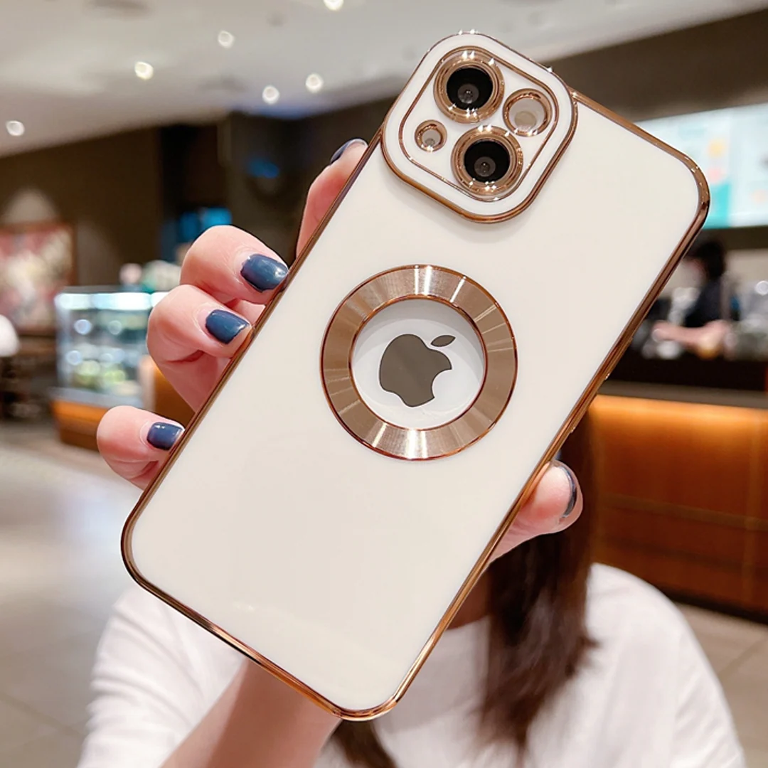 iPhone 12 Pro Max Classic Plating Logo Cut Camera Protection Case - Image 6