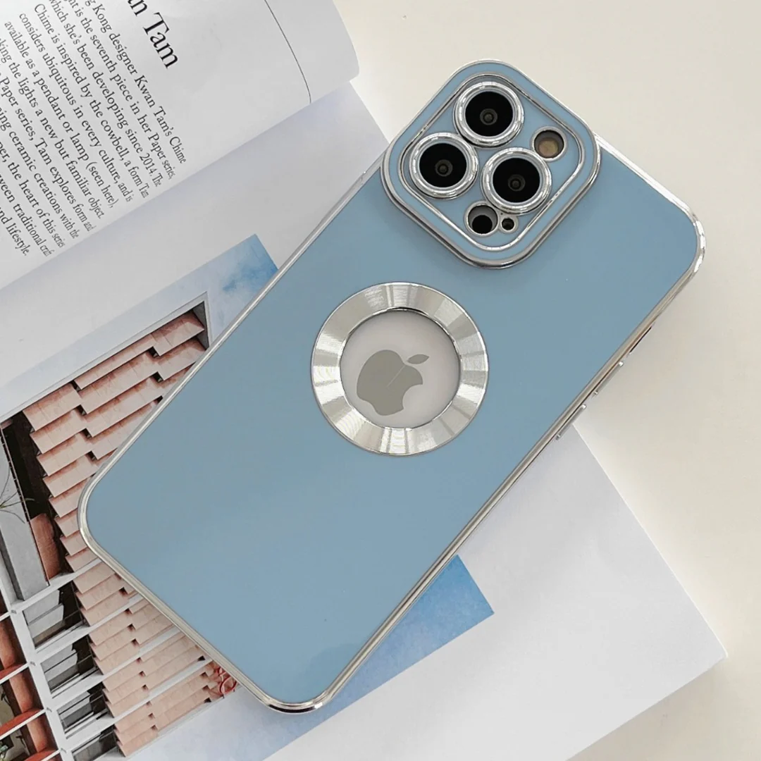 iPhone 12 Pro Max Classic Plating Logo Cut Camera Protection Case - Image 7