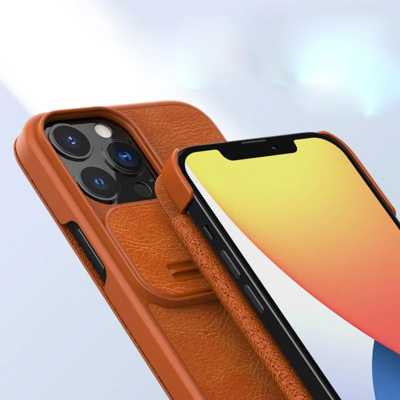 iPhone 13 Camera Protection Leather Flip Case - Image 4