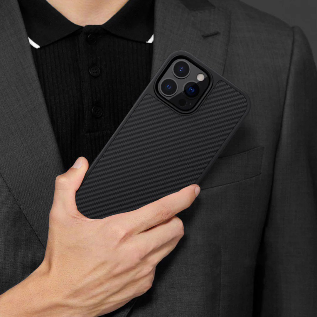 iPhone 13 Pro Max Synthetic Carbon Fiber Case - Image 4