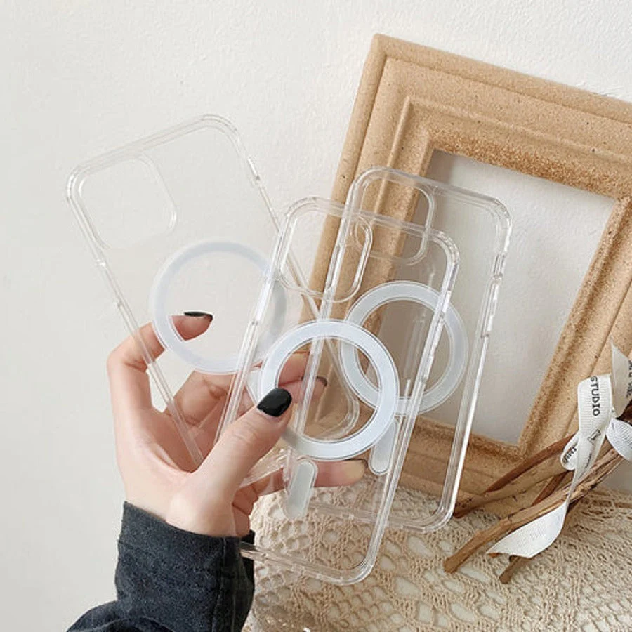 iPhone 14 Anti-Knock TPU Transparent MagSafe Case - Image 3