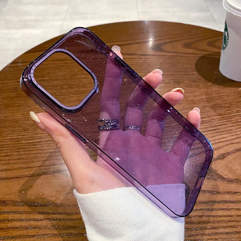 iPhone 14 Series Luxury Bling Transparent Case - Image 3