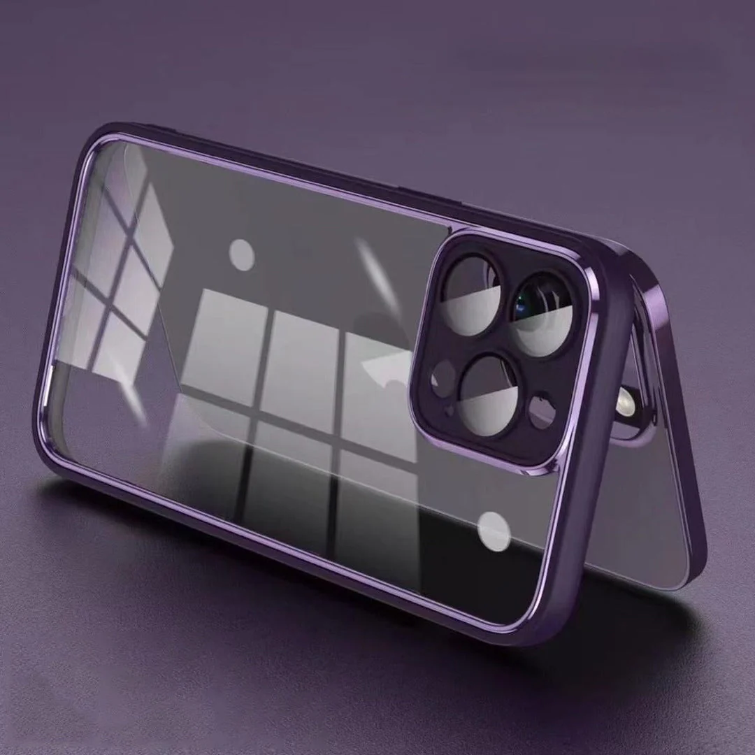 iPhone 14 Series Transparent Electroplating Camera Protection Case - Image 6
