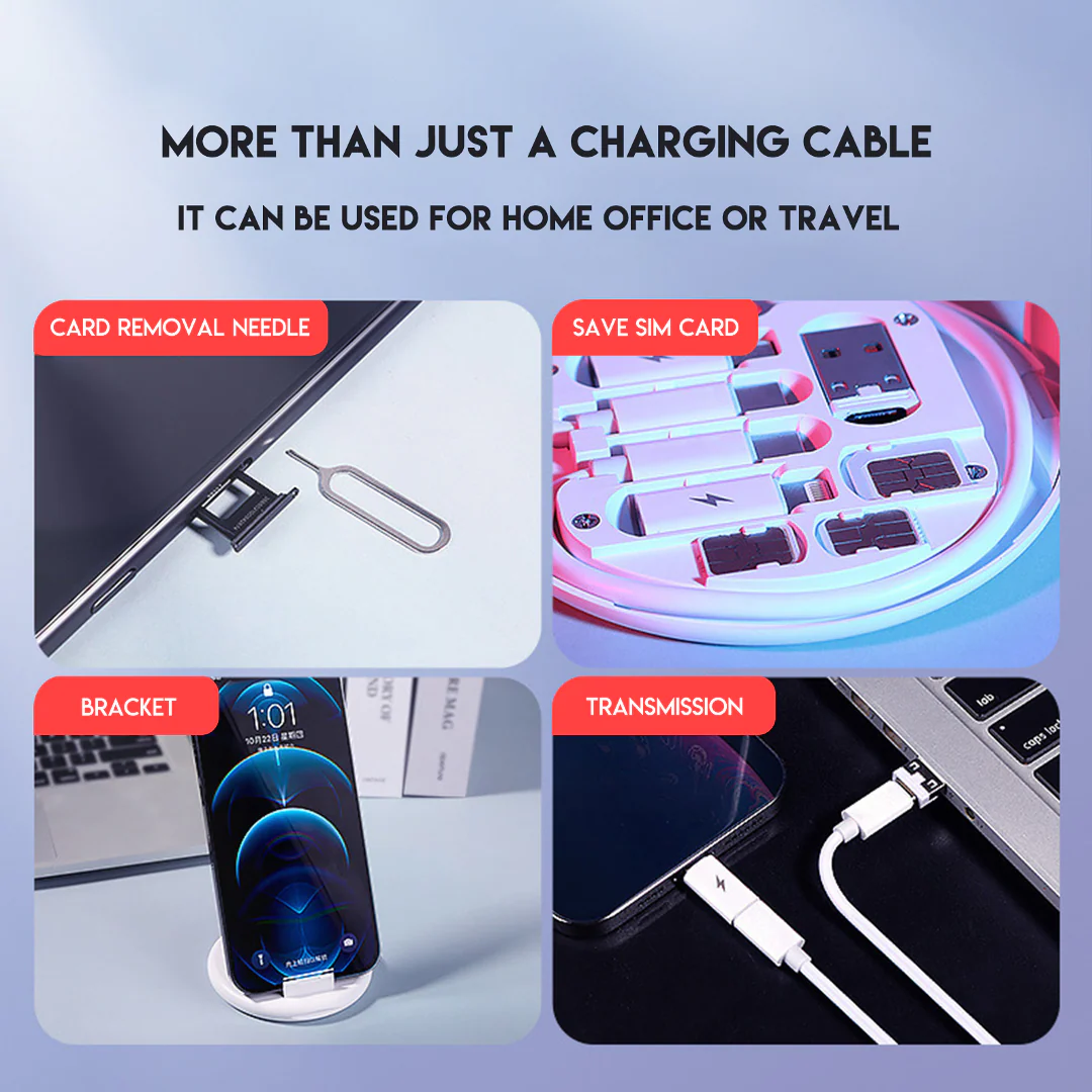 Multifunctional Quick Charging 5 in 1 Cable Box - Image 3